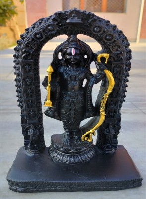 Haridwar Divine Ram Lalla Idol Ayodhya Mandir Shree Rama Murti| Ram Lala Murti Resin Statue Decorative Showpiece  -  18 cm(Polyresin, Black)