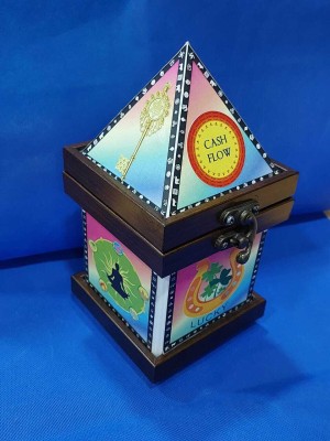 VSP VASTU SAMADHAN VSP VASTU SAMADHAN - 31 ALL IN ONE PYRAMID BOX Decorative Showpiece  -  19 cm(Fiber, Multicolor)