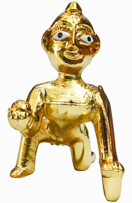 SHRI ASTHA VINAYAK Decorative Showpiece  -  6 cm(Brass, Gold)
