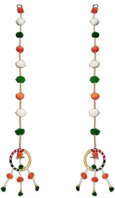 SREE Independence Day Special Door Hanging Torans with Ring in Pair Decorative Showpiece  -  79 cm(Plastic, Multicolor)
