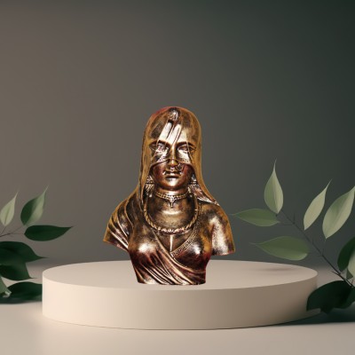 BECKON VENTURE Handicrafted Resin Bani Thani Statue for home decor| Decorative Showpiece  -  20.32 cm(Polyresin, Gold)