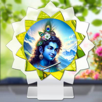GiftsRange Krishna Govinda Gopal Madhusudana Kanha Car Dashboard Idol Decorative Showpiece  -  11 cm(Plastic, Multicolor)