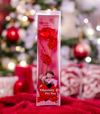 Chocozone Valentine Gift for Girlfriend Proposal Gifts Valentine Day Gift for Boyfriend Decorative Showpiece  -  30 cm(Plastic, Red)