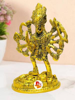 SBBCO Kali MATA Murti metal Finish maha Kali MATA Satue Kali Mata Idol kali mata Murti Decorative Showpiece  -  14 cm(Metal, Gold)