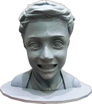 WOL3D WOL3D Personalized 3D Printed Custom Miniatures from Photos (3 inches) Decorative Showpiece  -  8 cm(Resin, Grey)