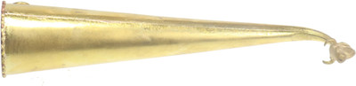 anagha Divine Brass Gaumukhi Shringi/Sringi associated with lord Shiva Decorative Showpiece  -  5 cm(Brass, Yellow)