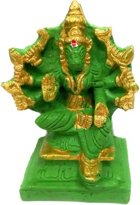 Ayyappantraders Ayyappan Traders Varahi Amman Handmade Idol - Synthetic Resin Decorative Showpiece  -  7 cm(Polyresin, Green)