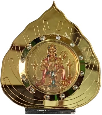 JESUSONE Hanuman ji Idol Decorative Showpiece  -  8 cm(Plastic, Gold Plated, Multicolor, Gold)