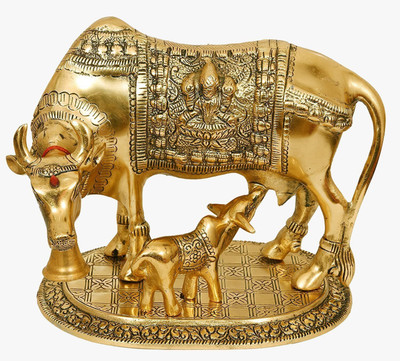 SHRI ASTHA VINAYAK Decorative Showpiece  -  15 cm(Brass, Gold)
