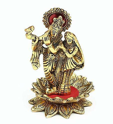 SHRI ASTHA VINAYAK Decorative Showpiece  -  13 cm(Brass, Gold)