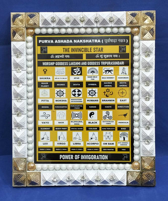 VSP VASTU SAMADHAN VSP VASTU SAMADHAN - 68 PYRA PURVA ASHADA NAKSHATRA FRAME Decorative Showpiece  -  28 cm(Fiber, Multicolor)