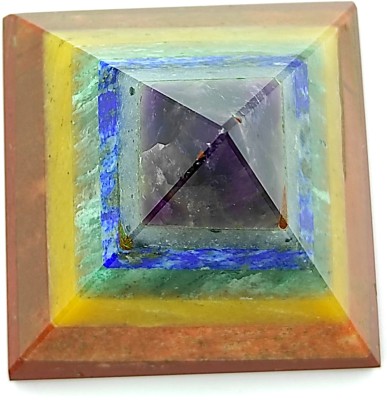 Plus Value 7 Seven Chakra Pyramid Vastu, Feng Shui, Reiki, Crystal Healing Decorative Showpiece  -  5 cm(Crystal, Multicolor)