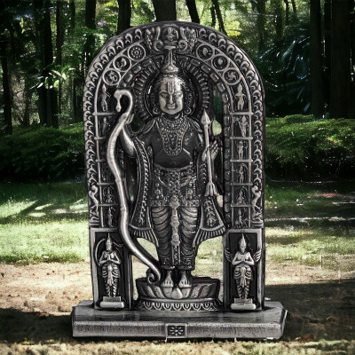Shiv Jagdamba Automobile Showpiece Decorative Showpiece  -  6.5 cm(Metal, Grey)