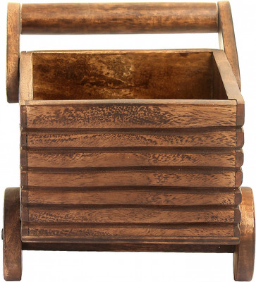 Dastakaari Decorative Showpiece  -  20 cm(Wood, Brown)