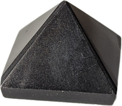 Maitri Export Black 0.5 Inch Pyramid Decorative Showpiece  -  1 cm(Crystal, Black)