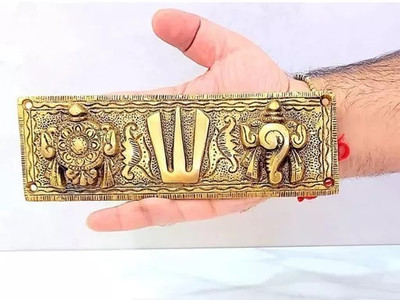 SHRI ASTHA VINAYAK Decorative Showpiece  -  6 cm(Brass, Multicolor)