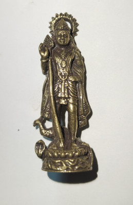 Skanda Divine Decorative Showpiece  -  3 cm(Brass, Gold)