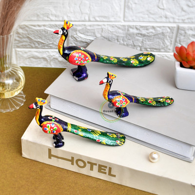 UNYSHOPPE Elephant Family Combo Set 3 Decorative Showpiece  -  6 cm(Polyresin, Grey)