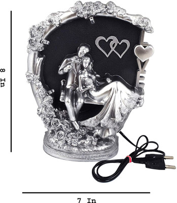 TECHZAGE Decorative Showpiece  -  15 cm(Plastic, Silver)