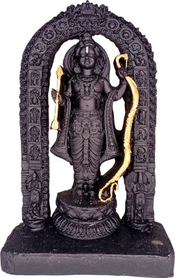 SBBCO Ram lala Idol Shree Ram lala Statue Ayodhya Ram lala Murti for Home Décor Decorative Showpiece  -  15.21 cm(Marble, Black)