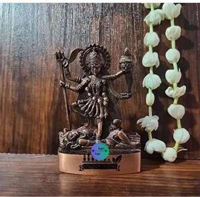 HARIDWARR Maa Kali Decorative Showpiece  -  11 cm(Metal, Brown)