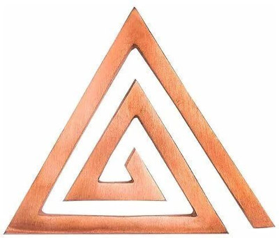 vastu vardan Vastu Copper (Plain) Helix (4 Inch) | Pack Of 1 |Helix For Vastu Remedy Decorative Showpiece  -  10.16 cm(Copper, Brown)
