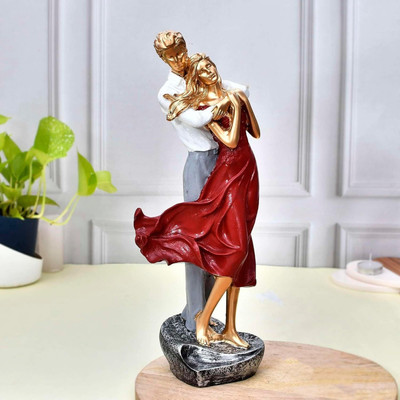 Vasundhara Romantic Couple Dancing Showpiece Decorative Showpiece  -  38 cm(Polyresin, Multicolor)