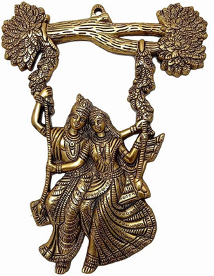 SHRI ASTHA VINAYAK Decorative Showpiece  -  12 cm(Brass, Gold)