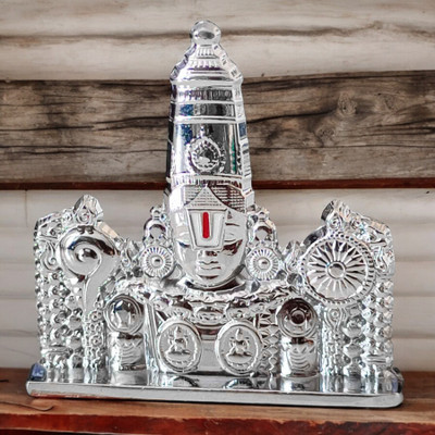 Shiv Jagdamba Automobile Showpiece Decorative Showpiece  -  5.9 cm(Metal, Silver)