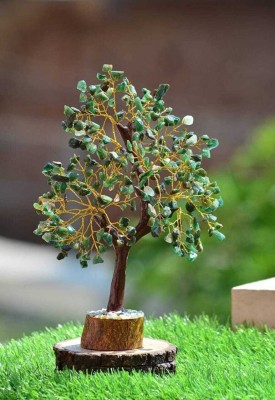 Munakka agate Green Jade Tree Decorative Showpiece  -  8 cm(Stone, Green)