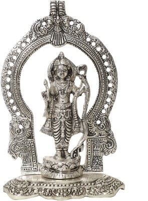 INTERNATIONAL GIFT Silver Plated Ram Ji Idol Murti With Box & Bag | For Pooja, Mandir Decorative Showpiece  -  14 cm(Metal, Silver)