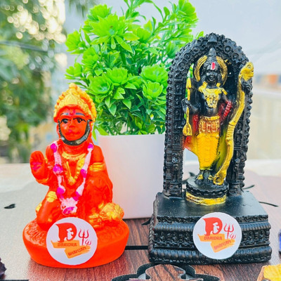 sanskaari Decorative Showpiece  -  10 cm(Marble, Multicolor)