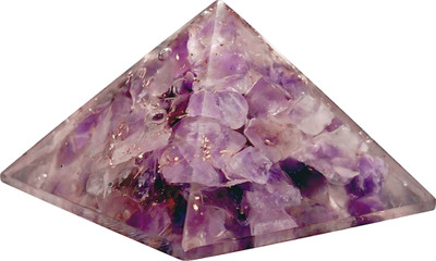 vastu vardan Amethyst Pyramid |1.5inch |(33mm)Crystal Energy Pyramid for Vastu, Home Décor| Decorative Showpiece  -  3.3 cm(Crystal, Purple)