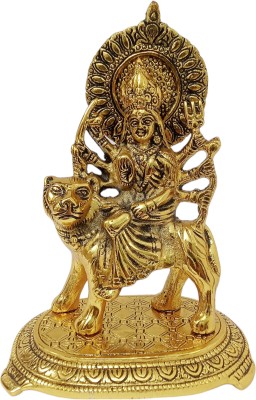 GIFTCITY Gold Plated Durga Maa Idol Murti Statue For Home Decor And Showpiece Decorative Showpiece  -  20 cm(Metal, Gold Plated, Gold)