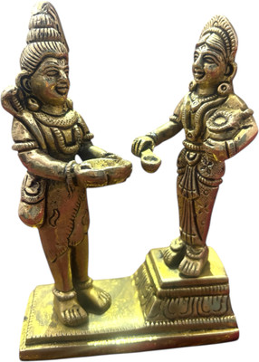 MAA MANSA DEVI Kalarambh Brass Shiv Shiva Annapurna Annapoorni Idol Decorative Showpiece  -  11 cm(Metal, Gold)