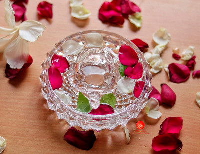 Digipuja Feng Shui Crystal Tortoise with Plate | Glass Tortoise for Good Luck Decorative Showpiece  -  5 cm(Crystal, Clear)