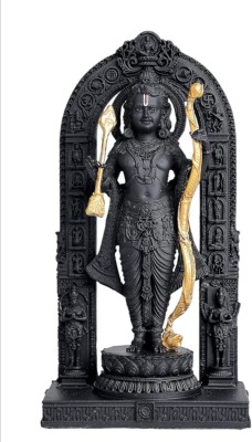 Vikarafty Ram Lalla Idol Ayodhya Murti Statue- Ayodhya Ram Lalla For Gift Pooja Decoration Decorative Showpiece  -  17.5 cm(Polyresin, Black)