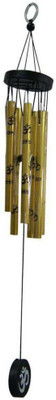 SS GALLERY OM MATTE ALLUMINIUM WIND CHIME Decorative Showpiece  -  15 cm(Aluminium, Multicolor)