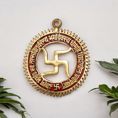 KridayKraft Decorative Showpiece  -  15 cm(Aluminium, Gold)