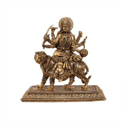 Kalarambh Brass Ambe Maa Decorative Showpiece  -  10.66 cm(Brass, Yellow)