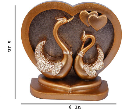 TECHZAGE Decorative Showpiece  -  15 cm(Plastic, Gold)
