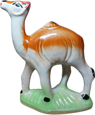 Balaji Tradings Camel Idol for Home & Office Décor | Handmade Camel Statue for Vastu &Showpiece Decorative Showpiece  -  13 cm(Ceramic, Brown)