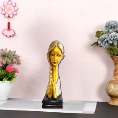 jaipurkala Polyresin Modern Art Welcome Lady Idol Decorative Showpiece  -  41 cm(Resin, Multicolor)