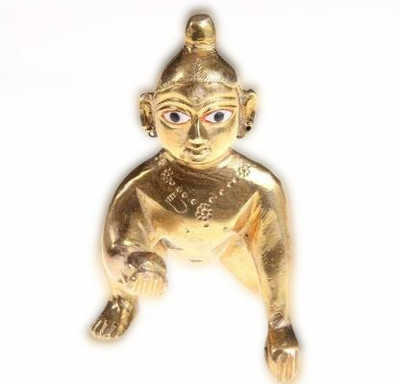 SHRI ASTHA VINAYAK Decorative Showpiece  -  6 cm(Brass, Gold)