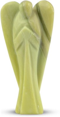 REIKI CRYSTAL PRODUCTS Vessonite Angel Crystal Angel Reiki Healing Stone Angel Natural Semi Precious Stone 3 Inch Approx Gemstone Angel For Healing, Vastu Correction and Increase Energy Showpiece for Home Decor and Office Table Decorative Showpiece  -  7.5 cm(Crystal, Stone, Green)