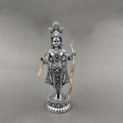 CraftVatika Ram Lalla Idol Ayodhya Resin Shree Ram Lalla Murti Set of 10 Decorative Showpiece  -  16.5 cm(Resin, Silver)