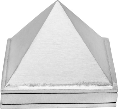 vastu vardan Vastu 3 Layer Aluminum Pyramid / Multi-Layer Pyramid And Vastu Remedy ( Pack-01) Decorative Showpiece  -  7.5 cm(Metal, Silver)