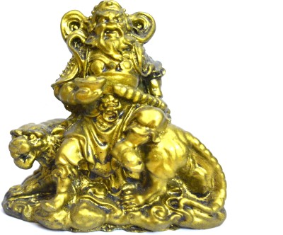 NISHKAM Fengshui Narsingh showpiece for Good Health & Wealth & Prosperity Decorative Showpiece  -  11 cm(Polyresin, Gold)