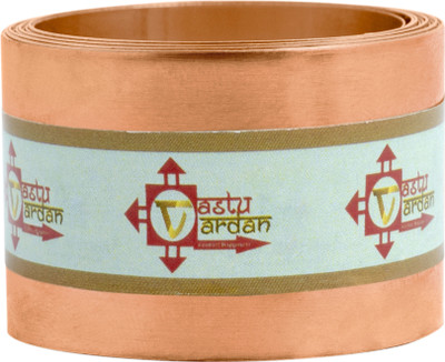 vastu vardan Vastu Dosh Nivaran COPPER Metal Strip 4FEET 1 INCH 0.2MM Gauge Strip (Pack of 1) Decorative Showpiece  -  2.54 cm(Copper, Copper)