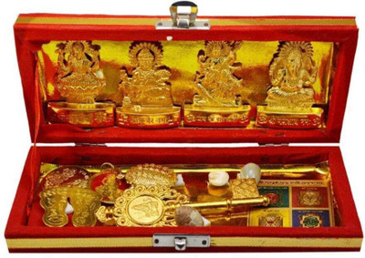 SHRI ASTHA VINAYAK Decorative Showpiece  -  5 cm(Brass, Gold)